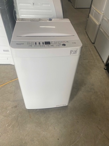 NO B528?福岡市内配送設置無料✨?全自動洗濯機 ホワイト HW-T55D [洗濯5.5kg /乾燥機能無 /上開き] 2020年