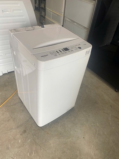 NO B528?福岡市内配送設置無料✨?全自動洗濯機 ホワイト HW-T55D [洗濯5.5kg /乾燥機能無 /上開き] 2020年