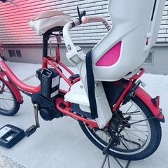 【大阪市、松原市可能】ブリヂストン　ビッケ2　 電動アシスト自転車　電動自転車　こども　こども乗せ　後ろ乗せの画像