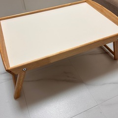 【セット/美品】IKEAベッドトレイ＋コンクリートサイドテーブルの画像