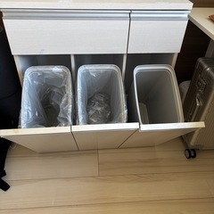 キッチン収納　ゴミ箱　収納棚の画像