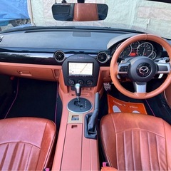 マツダ ロードスター 幌 オープンカー 革シート シートカバー ローダウン 車検ありの画像