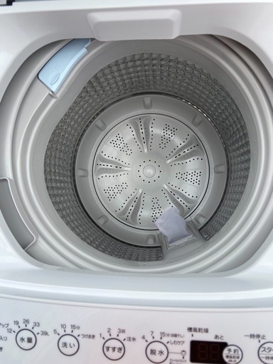 【受付終了】【23区近隣配送設置無料 】 H538超極美品 Haier 2024年製 全自動洗濯機 4.5kg コンパクト