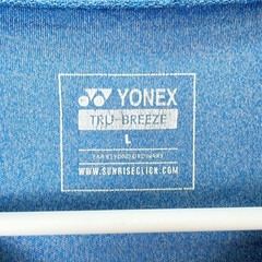 ヨネックス 半袖 ゲームシャツ TRU-BREEZE L ブルー YONEX バドミントンウェア テニスの画像