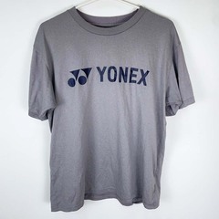 ヨネックス 半袖 Tシャツ ゲームシャツ L グレー YONEX バドミントンウェア テニスの画像