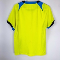 リーニン 半袖 ゲームシャツ L イエロー LI-NING バドミントンウェアの画像