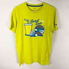 リーニン 半袖 Tシャツ ゲームシャツ AT DRY L イエロー LI-NING バドミントンウェアの画像