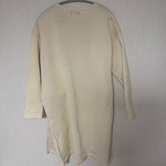 ロングコーディガン　クリーム色の画像