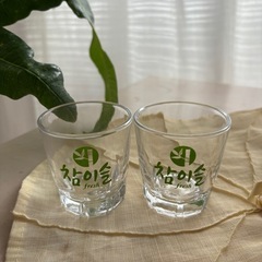 【非売品】チャミスル コラボ 焼酎グラス　おまけ付き の画像