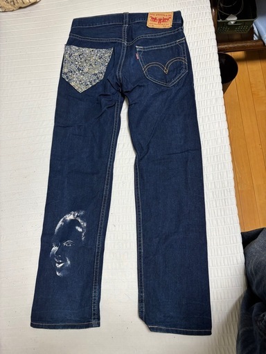 Levi's リーバイス ジーンズ 和柄 般若 ペイント デニム 501