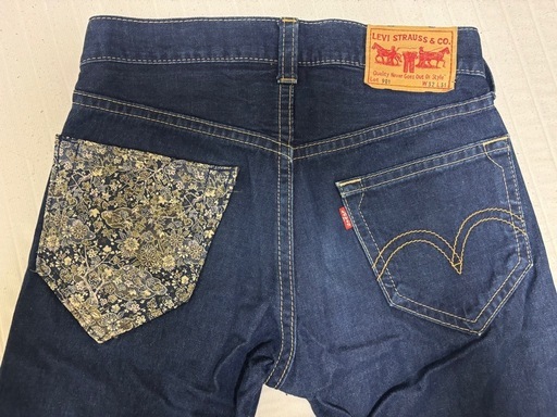 Levi's リーバイス ジーンズ 和柄 般若 ペイント デニム 501