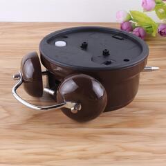 【新品】二度寝防止に！大音量 ツインベル 目覚まし時計 バックライト 静音の画像