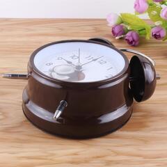 【新品】二度寝防止に！大音量 ツインベル 目覚まし時計 バックライト 静音の画像