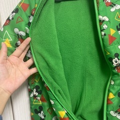 【95サイズ】ベビー　スキーウェア　ミッキー　グリーンの画像