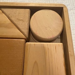 積み木　オークヴィレッジ？　天然木の画像