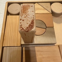 積み木　オークヴィレッジ？　天然木の画像