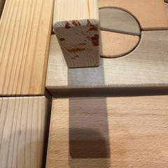 積み木　オークヴィレッジ？　天然木の画像