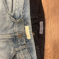 ユニクロJWAアンダーソンストレートジーンズ2本(サイズ27,丈長め)の画像