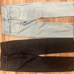ユニクロJWAアンダーソンストレートジーンズ2本(サイズ27,丈長め)の画像