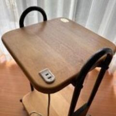 炊飯器ラック木製（キャスター付）の画像