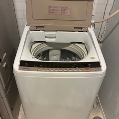 取引中　 【BW-V80C】8.0kg日立ビートウォッシュ洗濯機 2018年製の画像