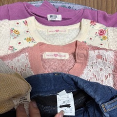 10/10まで　秋冬90子ども服　保育園着　お着替え　裏起毛の画像