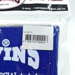 【未使用】ツインズ アンクルガード 足首サポーター L ブルー AG-BU Twins キックボクシング ムエタイ 格闘技の画像