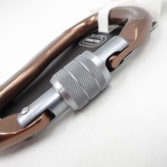 【未使用】TRANGO トランゴ ネオクラシック HMS スクリュー ダークブラウン DBN 1826029 キーロック スクリューゲート カラビナ クライミング ボルダリングの画像