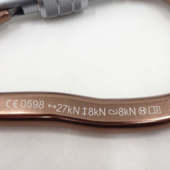 【未使用】TRANGO トランゴ ネオクラシック HMS スクリュー ダークブラウン DBN 1826029 キーロック スクリューゲート カラビナ クライミング ボルダリングの画像