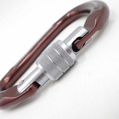 【未使用】TRANGO トランゴ ネオクラシック HMS スクリュー ダークブラウン DBN 1826029 キーロック スクリューゲート カラビナ クライミング ボルダリングの画像