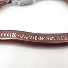 【未使用】TRANGO トランゴ ネオクラシック HMS スクリュー ダークブラウン DBN 1826029 キーロック スクリューゲート カラビナ クライミング ボルダリングの画像