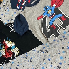 ドラゴンボール&marvelパジャマセット110〜120の画像