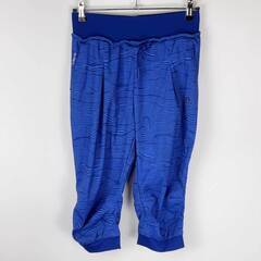 【未使用】アディダス 7分丈 ストレッチ パンツ L ブルー D...