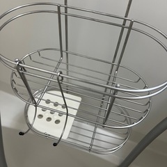 【送料無料】ステンレスシャワーラック２段【 バス 収納 バスラック バス用品 整理棚 ラック 】の画像