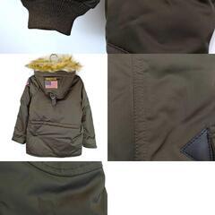 AVIREX アヴィレックス F-14 TOMCAT TOP GUN トップガン フライト ジャケット S カーキ 6202053 メンズの画像