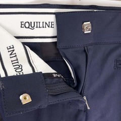 【未使用】EQUILINE エクイライン ハーフグリップ キュロット 44 ネイビー N08534 レディース 乗馬 馬術の画像