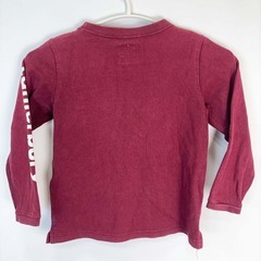 カンタベリー 長袖Tシャツ ロンT ジュニア 110 ワインレッド キッズ CANTERBURY ラグビーの画像