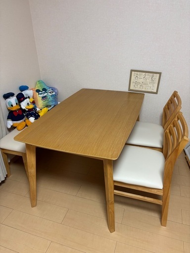 ダイニングテーブル4点セット