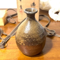 備前焼 徳利 八光窯 加村香童作 木箱 レトロの画像