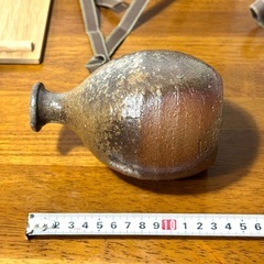 備前焼 徳利 八光窯 加村香童作 木箱 レトロの画像