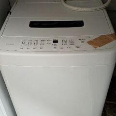 【引き取り希望】洗濯機 5.0kg ホワイト IAW-T504の画像