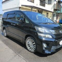 ベルファイヤーハイグレード黒ワンオーナー25年式個人修復無しタイヤ新品車検R８年６月の画像