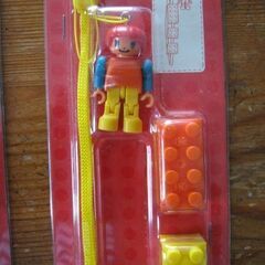 ダイヤブロック）フィギュア＆ブロック付きストラップ２種セット☆未使用品・レトロポップ品の画像