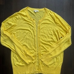 3can4on 秋色イエローカーディガン サイズ3の画像