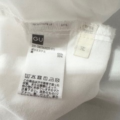可愛い♪ホワイト シャツワンピース Mの画像