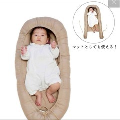 美品 簡易ベビーベッド　クーファン ベビー枕の画像