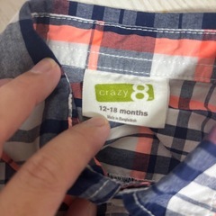 【夏物SALE🌻チェックシャツ12-18months】の画像