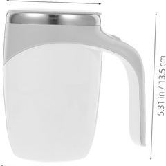 電気撹拌カップステンレス鋼自動混合カップ自動トラベル撹拌マグミルクチョコレートティー用の画像