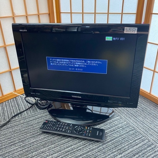 東芝 TOSHIBA レグザ 液晶カラーテレビ 19V型 19RE1S  2011年製 生活家電 ブラック 黒 