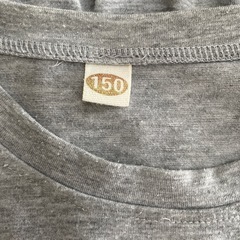 〈SHEIN〉150グレーシンプルワンピースの画像